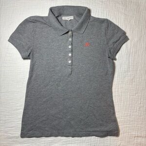 Aeropostale Heather Gray Polo with Red Accent